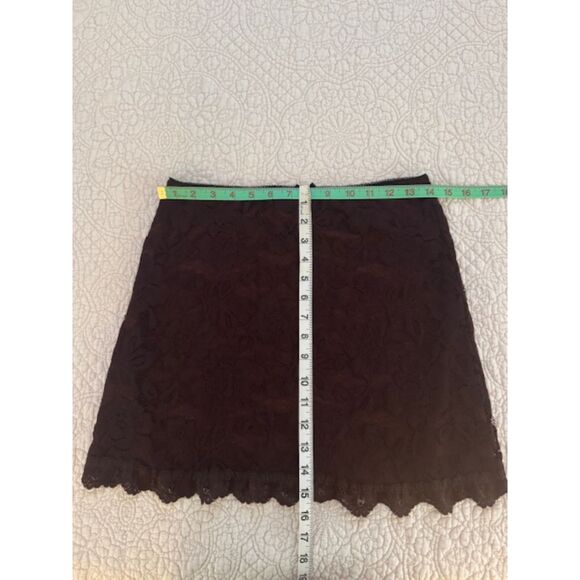 Urban Outfitters Y2K lace overlay mini skirt. Burgundy, Medium, Made in UK. - Picture 3 of 5